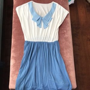 Cute summer dress/sailor/ruffle neckline/korea sty